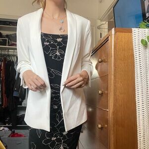 h&m white blazer NWT
